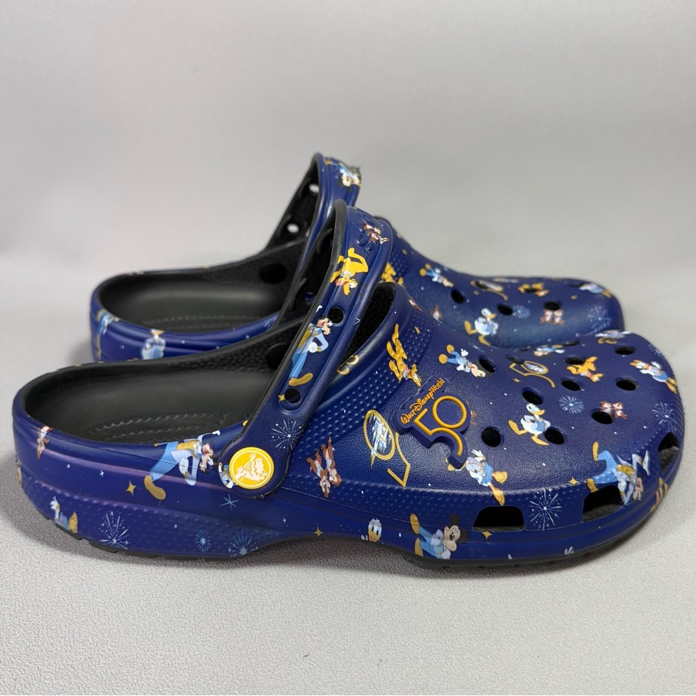 CROCS Blue Walt Disney World 50th Anniversary Slip-On Clogs